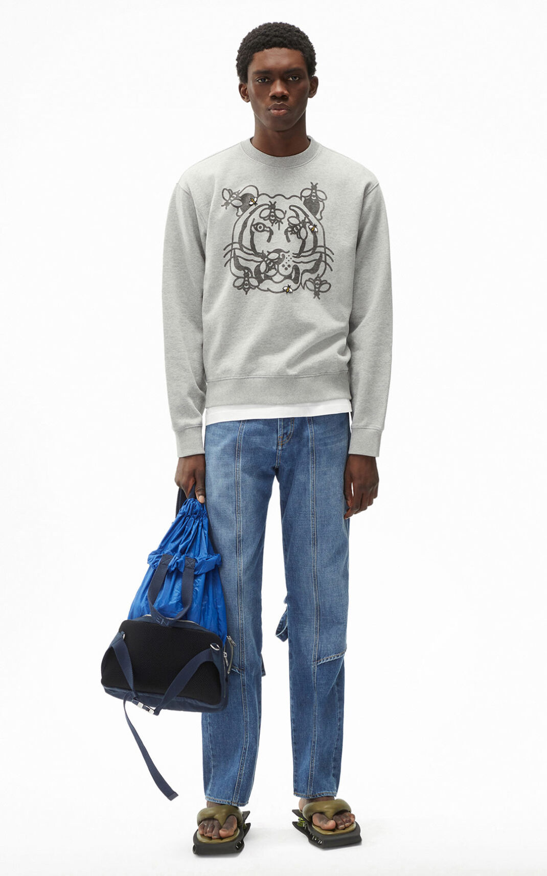 Kenzo Bee a Tiger Sweatshirt Herr | 81723-CHLN